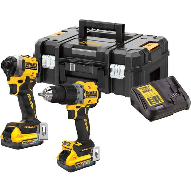 Dewalt DCK2050H2T 18v XR Brushless Powerstack Combi Hammer Drill + Impact Driver