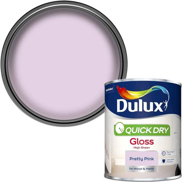 Dulux Quick Drying Gloss 750ml Pretty Pink