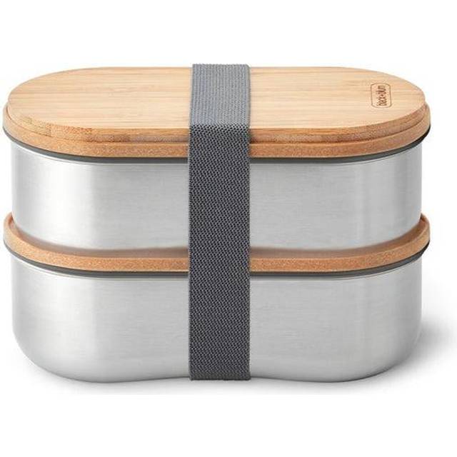 Black and Blum Stainless Steel Bento Boxes Grey