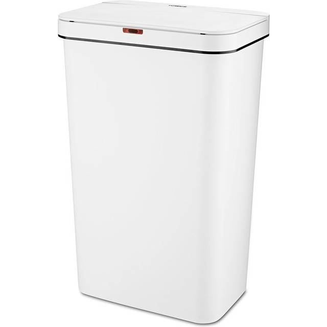 Tower T838005W 50L Rectangular Sensor Bin White Battery-Operated