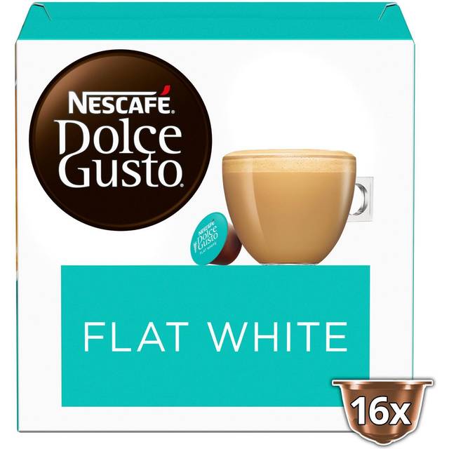 NESCAFE Dolce Gusto Flat White Coffee Pods 16 x 11.7g (187.2g)