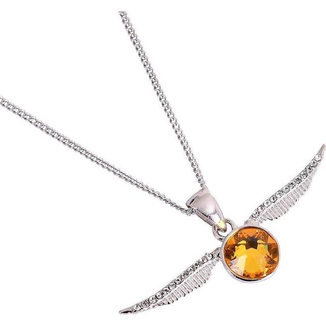 Jewelled Golden Snitch Necklace - Silver - One Size