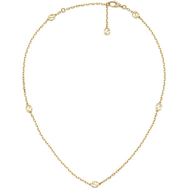 Gucci Interlocking 18ct Yellow Gold Necklace