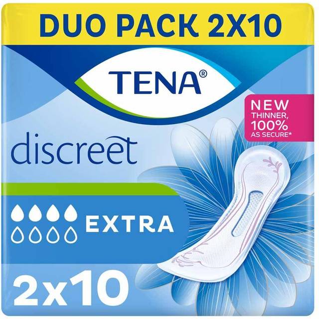 TENA Discreet Extra Duo Pack Incontinence Pads x 20