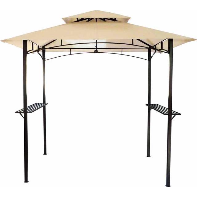 Charles Bentley Metal Gazebo - Cream, Cream