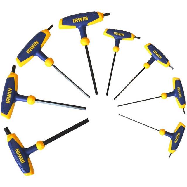 Irwin 8 Piece T Handle Hexagon Allen Key Set Metric