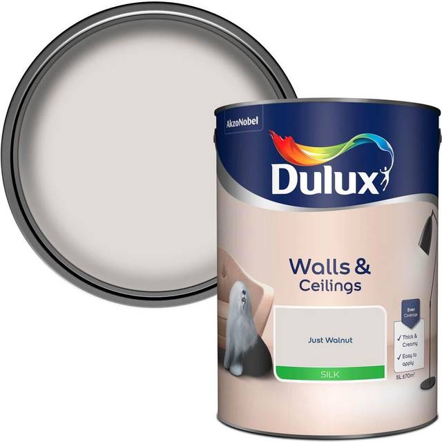 Dulux Silk Just Walnut, 5L - Warm Neutral