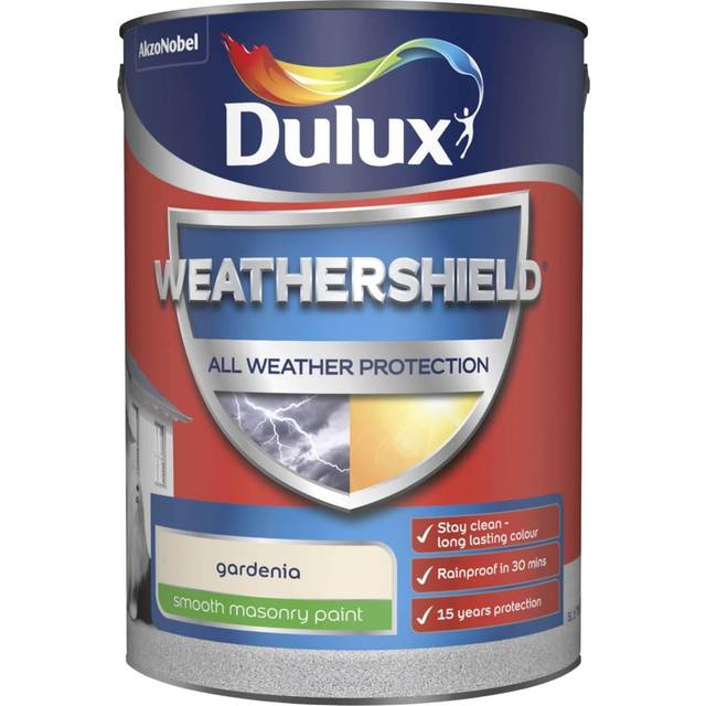 Dulux Weathershield All Weather Purpose Smooth Paint - Gardenia - 5L