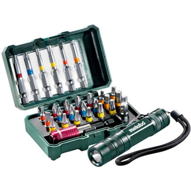 Metabo 626721000 Bit Box 29 Pieces With LED Torch