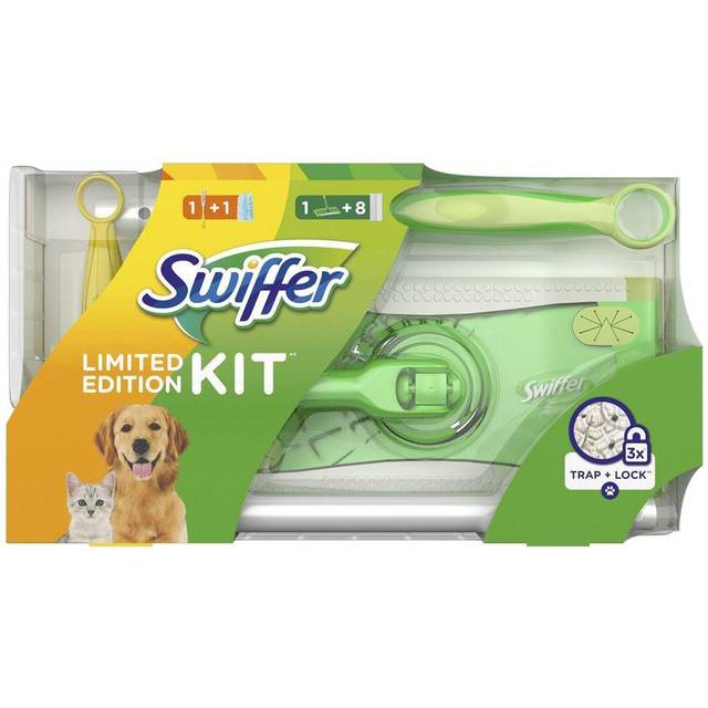 Swiffer Startkit Rengöringsmopp + Refiller & Dammvippa + Refiller - Multi