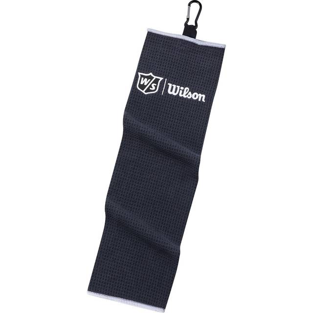 Wilson Staff Unisex golfhandduk, trippelvikt, TRI FOLD, mikrofiber, svart, en storlek passar alla, WGA9000102