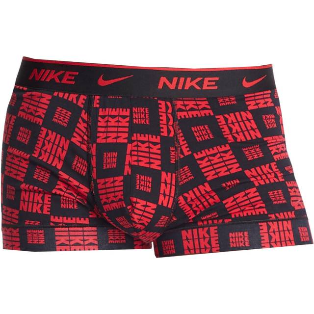 Nike 3-pack Everyday Cotton Stretch Trunks - Red/Black - Large * Kampanj *