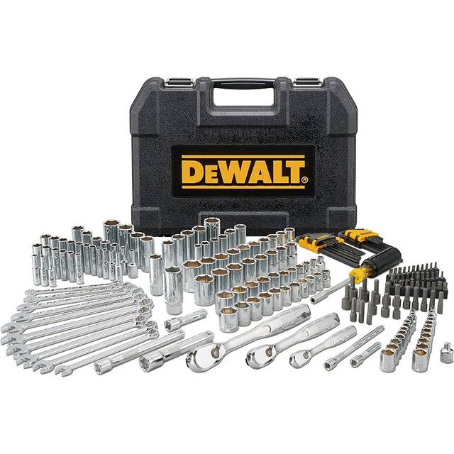 "DEWALT Mechanics Tool Set  1/4"""""""" & 3/8"""""""" & 1/2"""""""" Drive  SAE/Metric  205-piece (DWMT81534)"