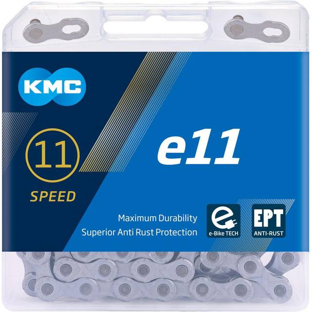 KMC Chain e11 EPT For e-Bikes with mid-motors, highest reliability, high torsional rigidity, maximum durability