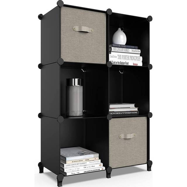 Closet Organizers and Storage 162L Closet Organizer 6 Cube Closet Shelves with Hook for Handing Storage Shelves for Storage Bins for Closet Storage
