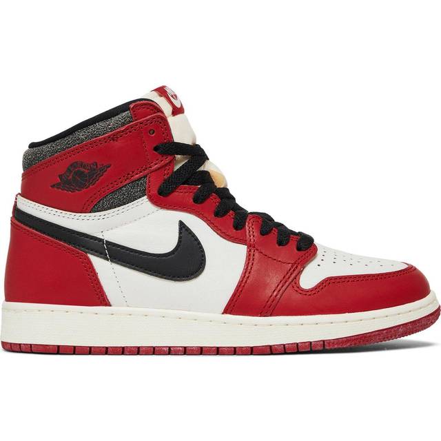 Jordan retro 1 red and black and white online