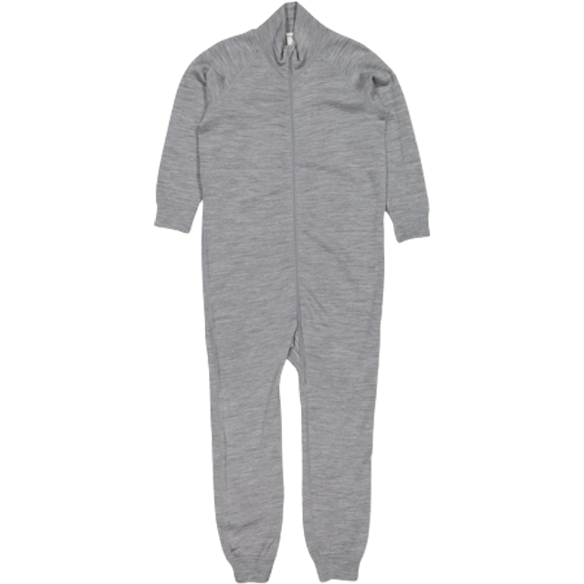 Merino Terry Wool Kids All-In-One - Grey - 9-12m x 80