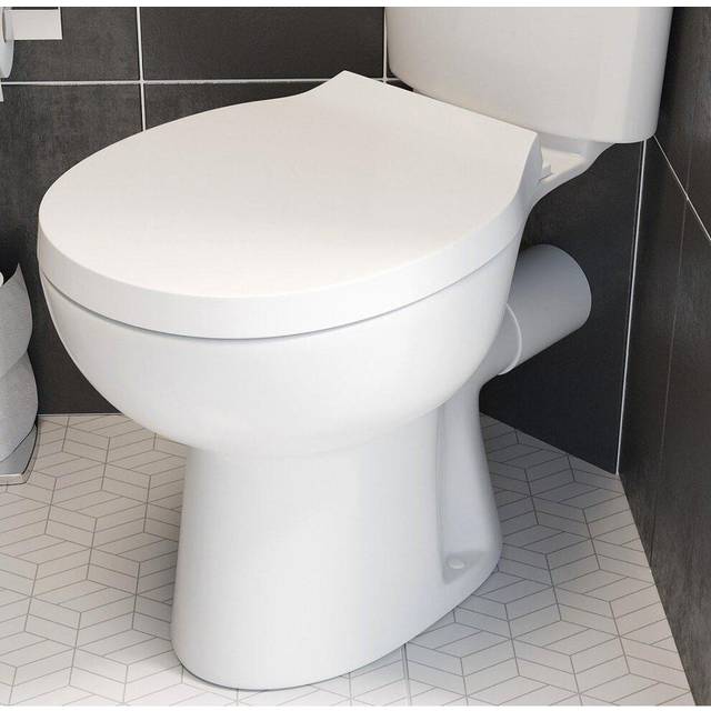 Ceramica Forli Soft Close Round Toilet Seat - Bottom Fix White