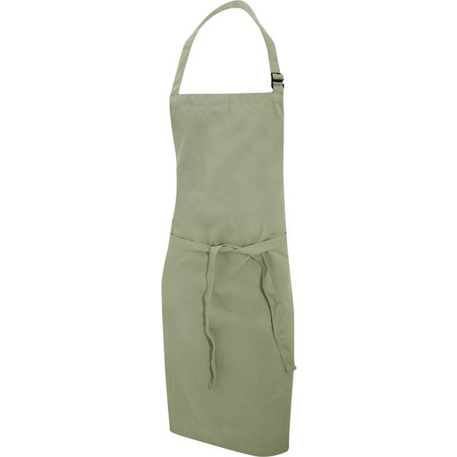 (One Size, Khaki) Dennys Multicoloured Bib Apron 28x36ins (Pack of 2)