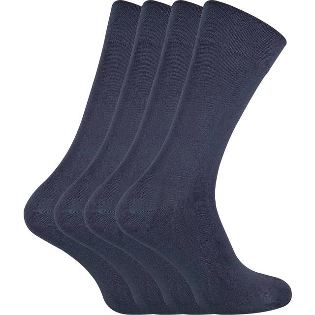 Sock snob - 4 pack of unisex bamboo finely knit thin super soft suit dress socks