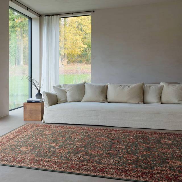 Mastercraft 4362/400 Kashqai Rug - Green - 80 x 160cm