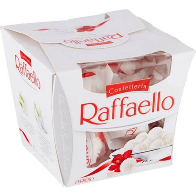 Ferrero raffaello crispy & creamy almond coconut candy pralines 150g 5.3oz