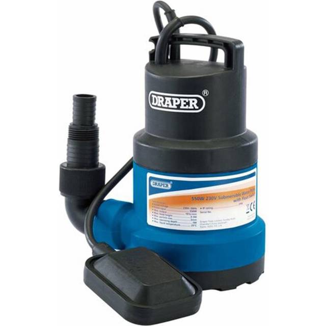 Draper 61584 191L/Min Submersible Water Pump with Float Switch (550W)