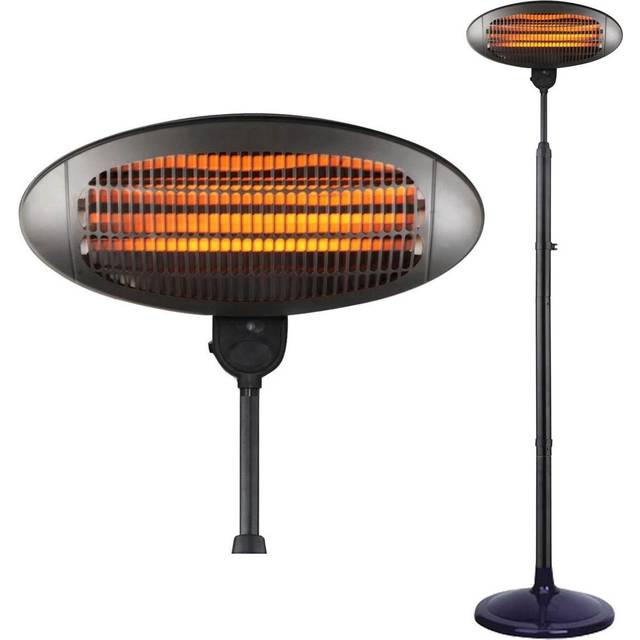 HEATSURE Standing Patio Heater Quartz 2KW - Black