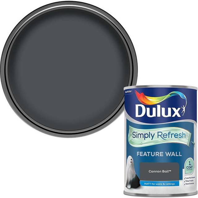 Dulux Simply Refresh Feature Wall Cannon Ball, 1.25L - Cool Neutral