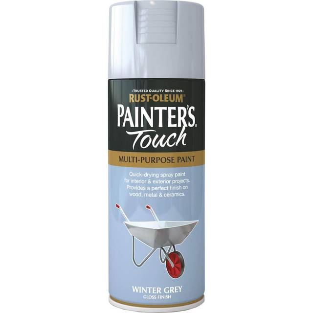 Rust-Oleum AE0040017E8 Painters Touch Winter Grey Gloss Multi Purpose Spray Paint 400ml