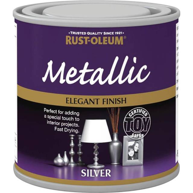 Rust-oleum multi-purpose metallic silver paint 250ml toy safe