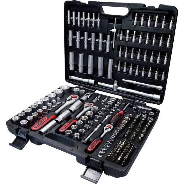 KS Tools 917.0795 1/4" + 3/8" + 1/2" Hylsnyckel sats, 195 delar