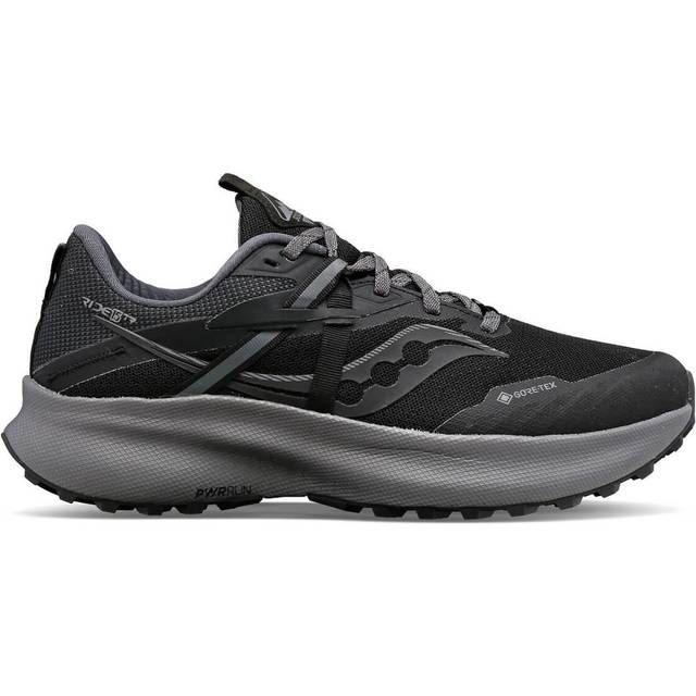 Saucony Ride 15 TR GTX - Trailrunningskor - Dam Black / Charcoal 37.5