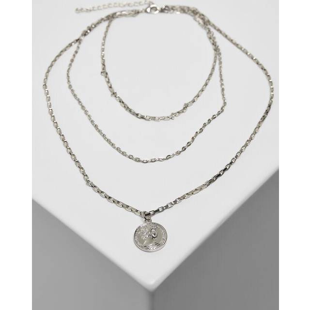 Urban Classics unisex halsband lager amulet halsband, modesmycke kedja för män och kvinnor finns i guld eller silver, en storlek, En storlek, Zink, Ingen ädelsten