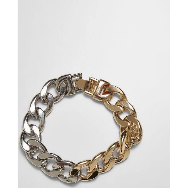 Urban Classics Unisex armband Heavy Two-Tone Bracelet guld/Silver S/M