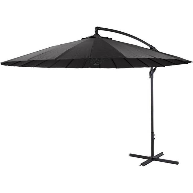 (Charcoal) Hanging 3M Diameter Patio Sun Shade Garden Canopy Umbrella Parasol