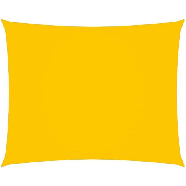 Solsegel oxfordtyg rektangulärt 2,5x4 m gul