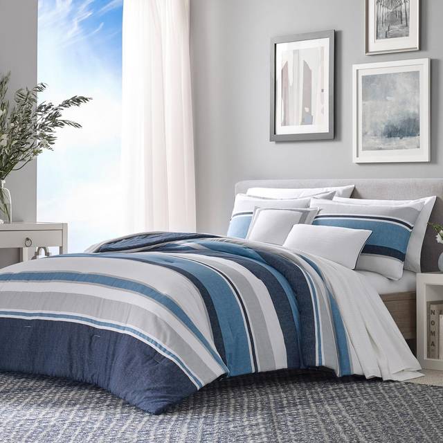 Westport Navy King Comforter-Sham Bonus Set