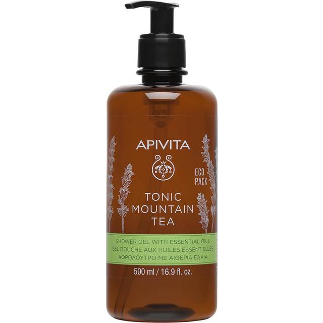 Apivita Tonic Mountain Tea Shower Gel With Essential Oils 500ml