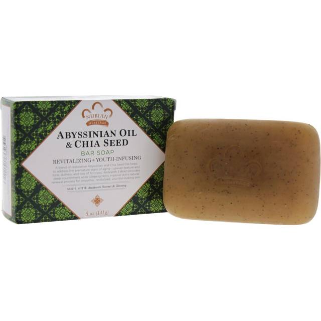 Nubian Heritage Abyssinian & chia Seed Bar Soap, 5 Ounce