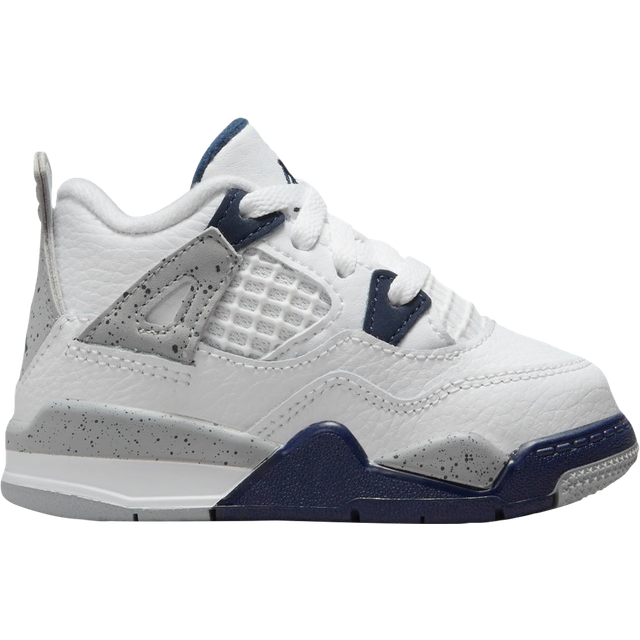 Nike Air Jordan 4 Retro TD - White/Midnight Navy/Light Smoke Gray • Price »