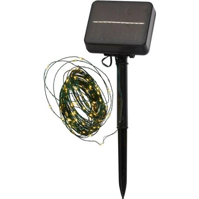Sirius LED Lichterkette Knirke Solar 160 LED warmweiß 15,9m grün
