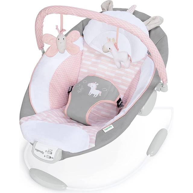 Ingenuity Flora the Unicorn Soothing Baby Bouncer