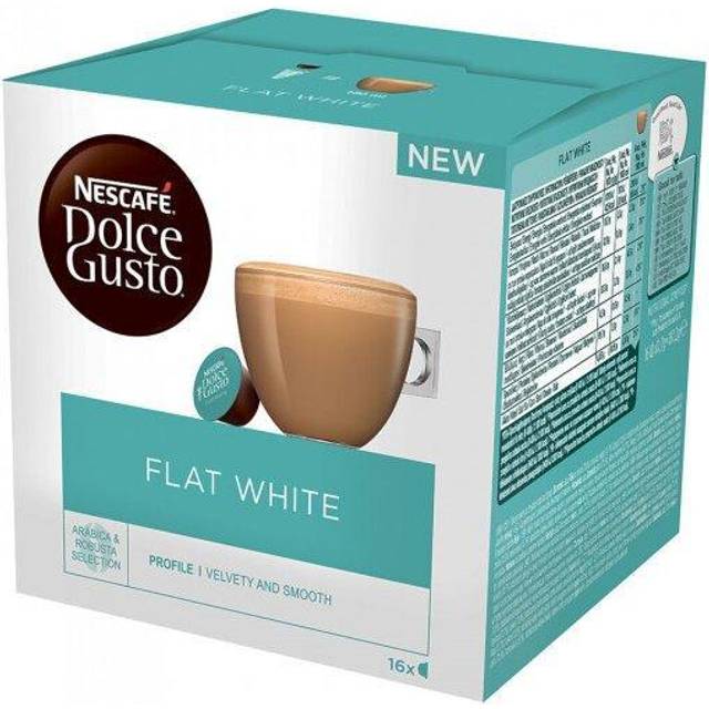 Coffee capsules compatible with Dolce Gusto® NESCAFÉ Dolce Gusto Flat White, 16 pcs.