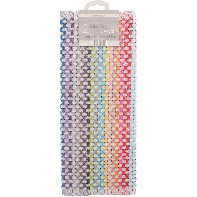 Country Club Tea Towels Pack of 2 - Zing | TJ Hughes