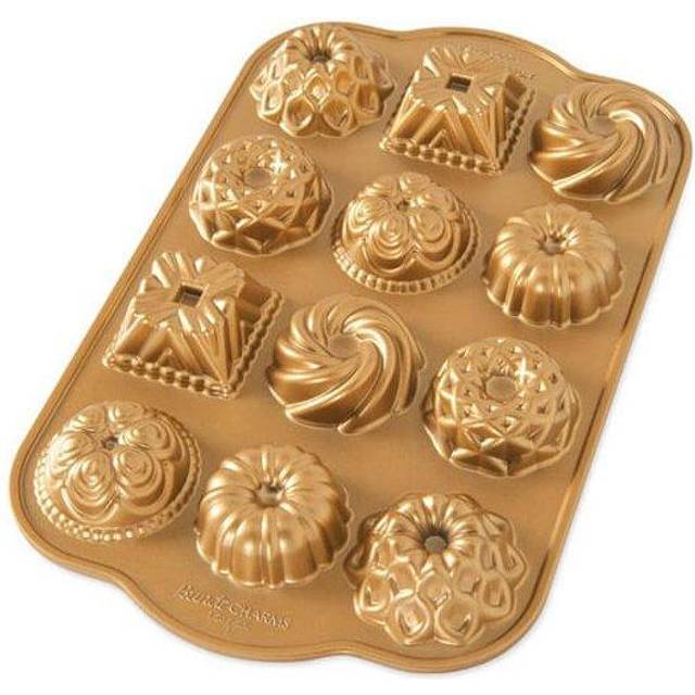 Nordic Ware Nordic Ware bundt charms bakform 0,28 L - Guldfärgad