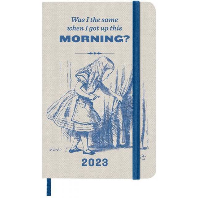 Weekly Planner 2023, 12-Month Diary, Limited Edition Alice In Wonderland, Weekly Planner with Hard Cover and Elastic Closure, Pocket Size 9 x 14 cm,