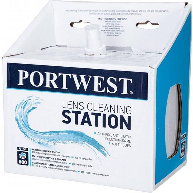 Portwest Lens Cleaning Station PA02 Colour: White, Size: One Size