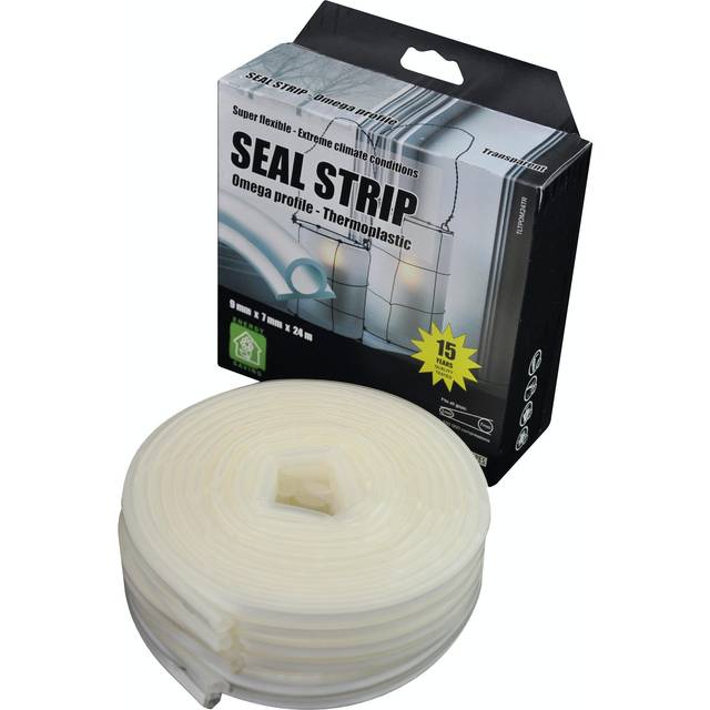 Tätningslist Omega 7mmx9mmx24m Thermoplast Transparent Stokvis Tapes