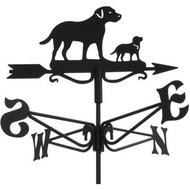 Oakley - Mini Labrador Weathervane - Steel - L38 x W38 x H45 cm - Black